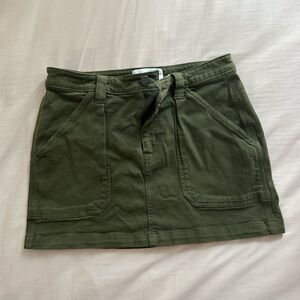 TNA Olive Green Mini Skirt